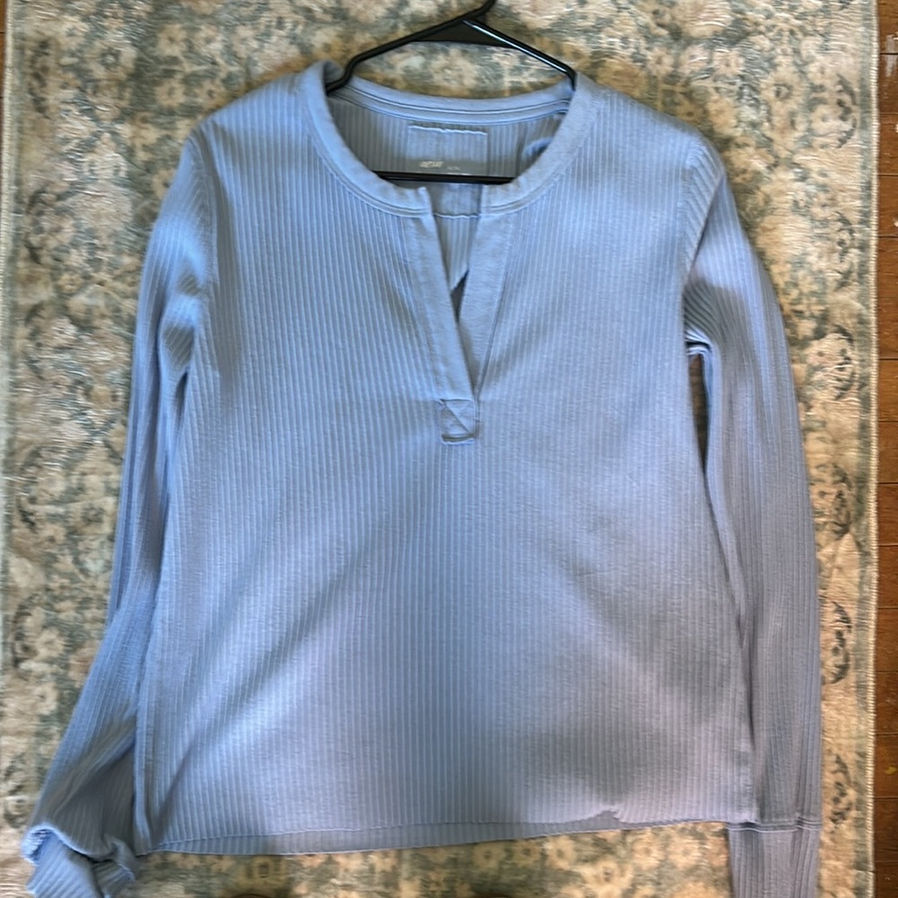 NWOT Eggshell Blue Aerie Ribbed Thermal Top